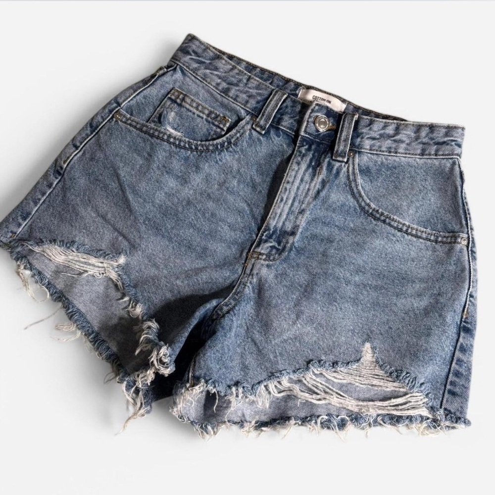 Cotton On High-Rise Mom Shorts